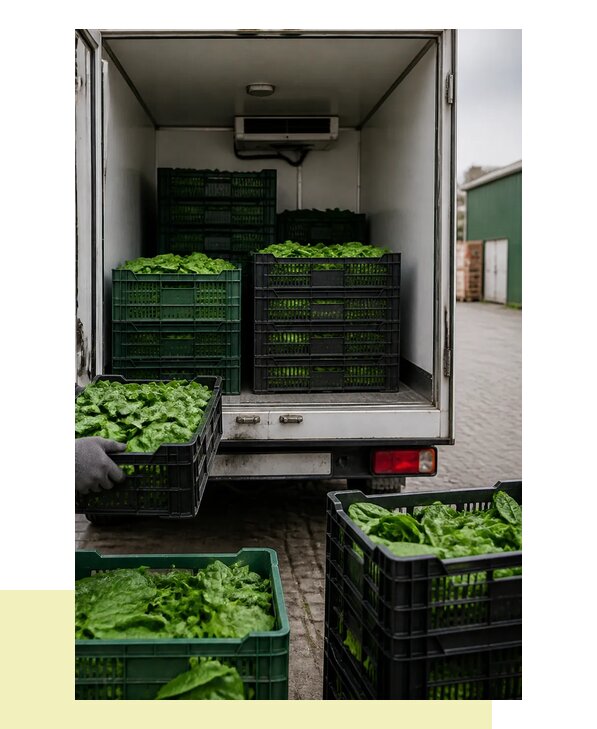 Перевозка шпината в Омск с сохранением свежести продукции